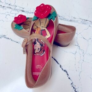Mini Melissa *Disney Beauty and the Beast Belle* Size 11 for Little Girls